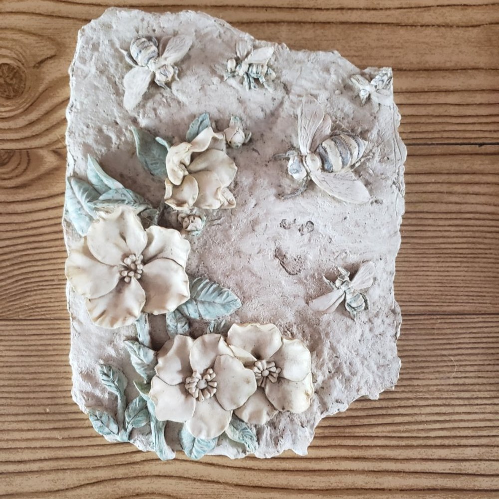 Handmade beautiful clay art wall hanging